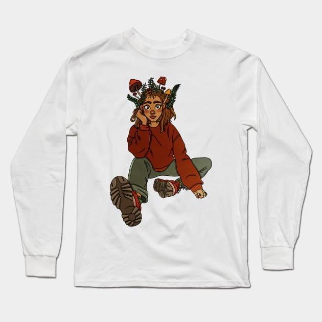 Nature Girl Long Sleeve T-Shirt by addelinreplogle